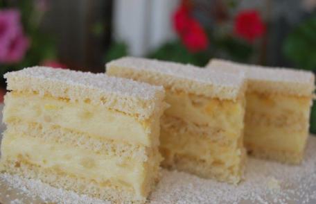 Prăjitură cu cremă de lămâie