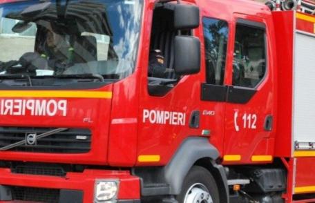 Tractor aprins de un scurtcircuit