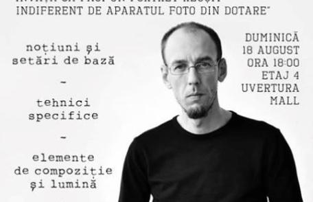 Curs foto gratuit: Pasionaţii de fotografie sunt invitaţi duminică la Uvertura Mall