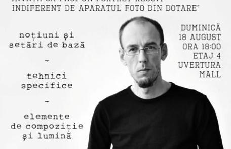 Workshop de fotografie la Uvertura Mall: „Învață să faci un portret reușit indiferent de aparatul foto”
