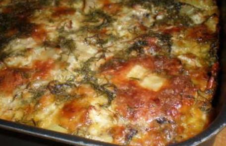 Musaca de cartofi și vinete