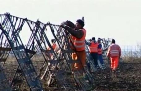 Parazăpezi montate pe DN 29A Dorohoi – Darabani și mai multe drumuri din județ