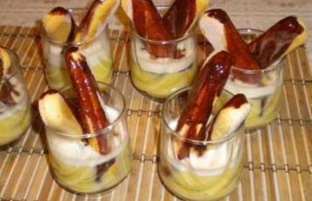 Cremă de portocale la pahar