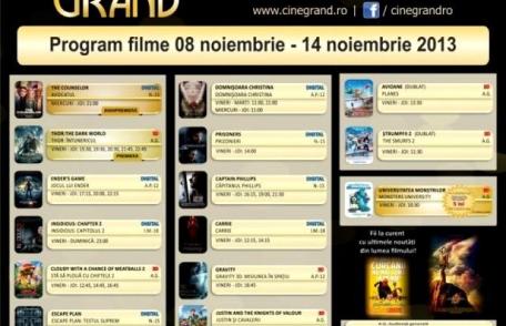 Uvertura Mall: Vezi ce filme rulează la Cine Grand în perioada 8-14 noiembrie 2013!