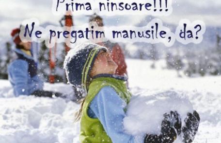 Vom avea primii fulgi de zăpadă, săptămâna viitoare