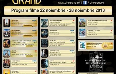 Uvertura Mall: Vezi ce filme rulează la Cine Grand în perioada 22-28 noiembrie 2013!