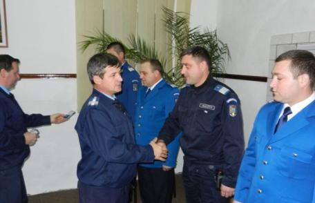 Nouă jandarmi botoșăneni avansați  la gradul următor pentru rezultatele foarte bune obţinute în executarea misiunilor specifice