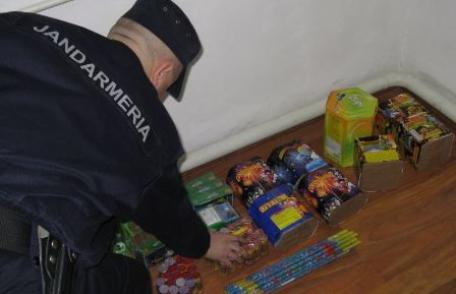 Bărbat din Șendriceni prins cu artificii de jandarmii suceveni