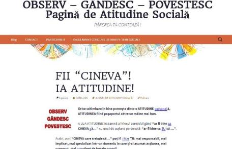 IHTIS: OBSERV – GÂNDESC – POVESTESC – Pagina de Atitudine Socială