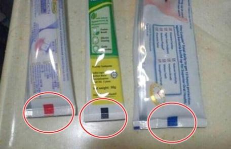 De ce fiecare tub de pastă de dinți are o culoare diferită în partea de jos