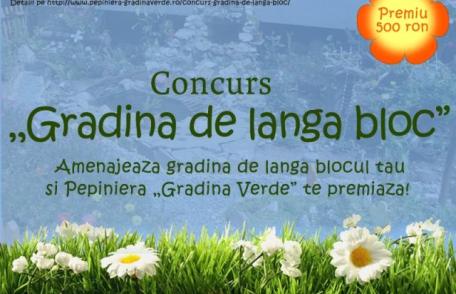 Pepiniera Grădina Verde din Dorohoi, organizează un concurs inedit „Grădina de lângă bloc”