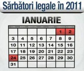 24 ianuarie, zi nelucrătoare