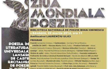 Astăzi la Ipotești: Activităţi prilejuite de ZIUA MONDIALĂ A POEZIEI – POEZIA ÎN LITERATURA UNIVERSALĂ