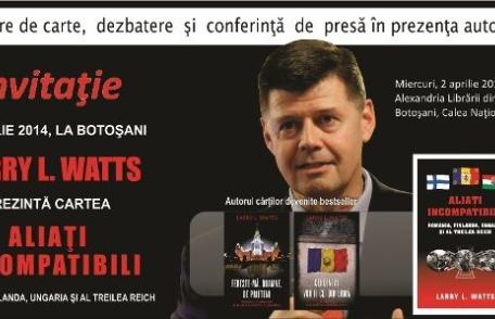 Lansare de carte a scriitorului american Larry L. Watts prezent la Uvertura Mall