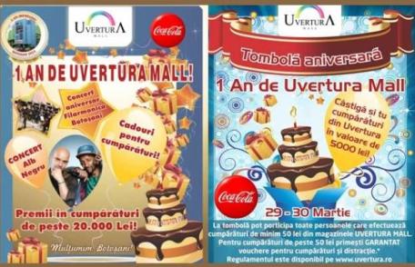 Week-end aniversar cu premii record la Uvertura Mall 