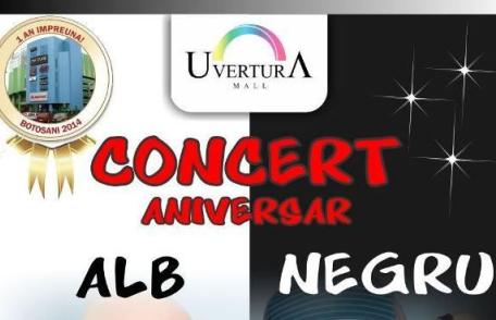 Alb și negru și jazz. Fără fițe la aniversarea Uvertura Mall 