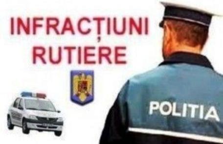 Infracţiuni la regimul rutier, constatate flagrant de către poliţişti