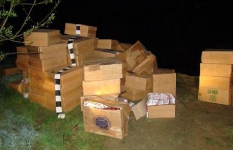 Trei cetăţeni moldoveni reţinuţi pentru contrabandă cu țigări - VIDEO