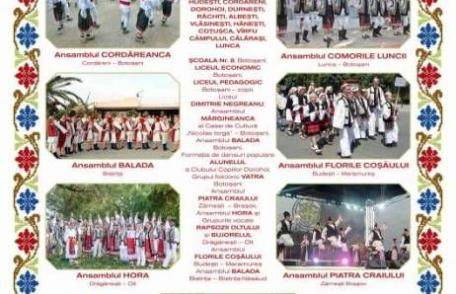 Formaţia de dansuri populare „Alunelul” din Dorohoi, prezentă la Parada portului popular, la Botosani!