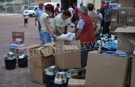 Ajutoare de la Crucea Roșie din Neuburg-Germania distribuite la Dorohoi - FOTO