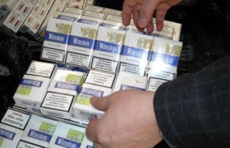 Țigări de contrabandă confiscate de polițiștii din Dorohoi unei femei depistate pe Bulevardul Victoriei