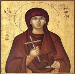 În această lună, în ziua întâi, pomenirea preacuvioasei muceniţe Evdochia samarineanca.