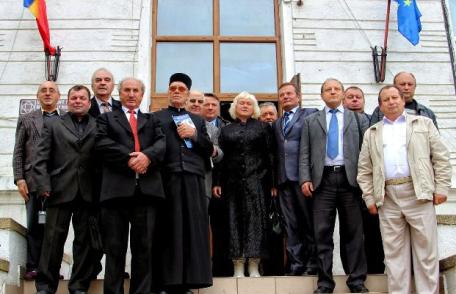 Delegația Societății pentru cultură românească „Mihai Eminescu” din regiunea Cernăuți la Dorohoi