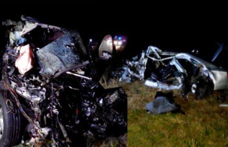 Om de afaceri din Botoșani, mort într-un Audi la Buzău, după un accident teribil pe DE 85