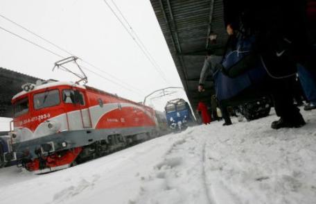 Recomandări făcute de „CFR” SA legate de circulația feroviară din localitățile afectate de căderile de zăpadă