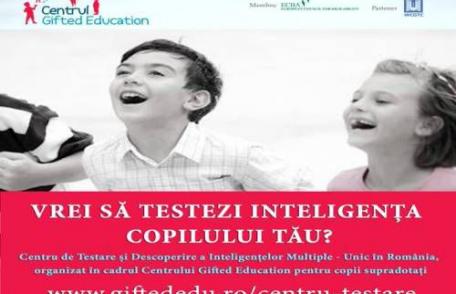 Testări IQ la nivel internațional pentru selecția copiilor supradotați