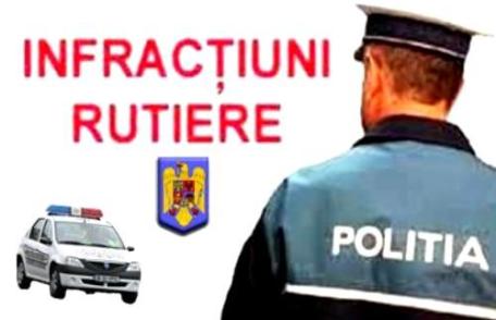 Infracţiuni la regimul rutier, constatate flagrant de către poliţişti