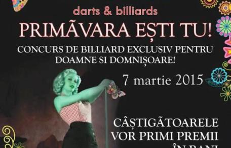 Primăvara ești TU! Concurs de billiard la Chicago Club - Uvertura Mall