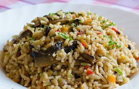 Pilaf cu ciuperci