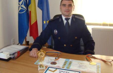 Poliţist de frontieră botoşănean premiat cu trofeul de „Maestru al sportului” - FOTO