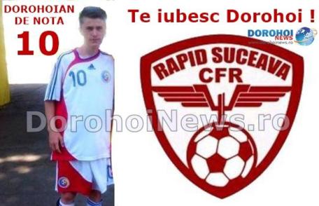 Juniorul dorohoian Robert Bosînceanu a debutat în Liga a II-a la vârsta de doar 15 ani