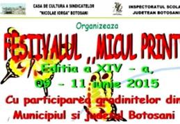 Copii din Dorohoi câștigatori la Festivalul Concurs „MICUL PRINŢ” ediția  a XIV -a, Botoșani 2015