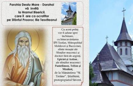 Invitație la hramul Parohiei „Sfântul Ilie” Dealu Mare – Dorohoi