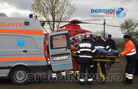 Elicopter SMURD chemat la Dorohoi pentru o femeie aflată în șoc septic – FOTO
