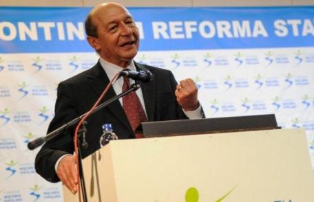 Băsescu, noul preşedinte al Mişcării Populare: Sunt un om care nu mai vrea nimic pentru el