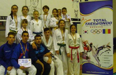 16 medalii obținute de Clubul Sportiv „Total Taekwondo” Botoșani, la Cupa României - Sporturi Marțiale Coreene