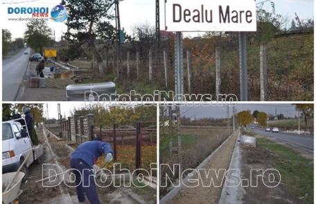 S-au demarat lucrările pentru construirea unei alei ce va lega Dealu Mare de municipiul Dorohoi – FOTO