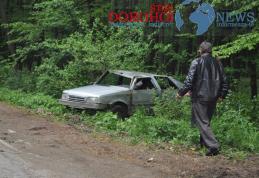 VIDEO | FOTO | Dorohoianca Rodica H. s-a răsturnat cu mașina în pădurea din comuna Brăiești