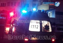 Panică într-un bloc de pe strada C.D. Gherea din Dorohoi după ce sufrageria unui apartament a luat foc - FOTO