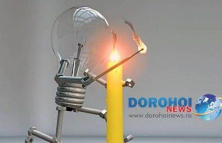 Primăria Municipiului Dorohoi informează cetăţenii! Furnizarea energiei electrice va fi întreruptă