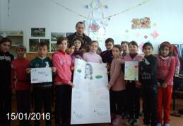 Proiect educaţional „Dor de Eminescu” la Şcoala Gimnazială nr. 1 Hilişeu-Horia - FOTO