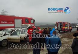 Femeie din Dorohoi rănită într-un accident de circulație produs lângă Popasul Cucorăni - FOTO