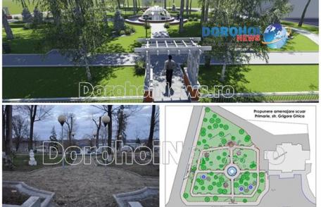 Administrația locală modernizează încă un parc și creează noi spații verzi în centrul municipiului Dorohoi - FOTO