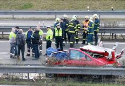 Accident grav pe o autostradă din Cehia: Patru români morți, trei răniți - FOTO