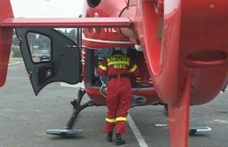 Elicopterul SMURD chemat pentru un tânăr de 28 de ani