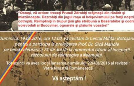 Profesor din Dorohoi invită la prelegere istorică și lansare de revistă